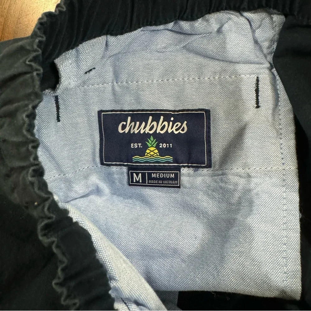 New! Chubbies The Armadas Navy Inseam Stretch Twill Shorts 5.5” Size Medium